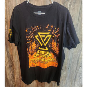 WWE NXT Undisputed Era Shock the System Graphic Wrestling Promo T-Shirt Size XL